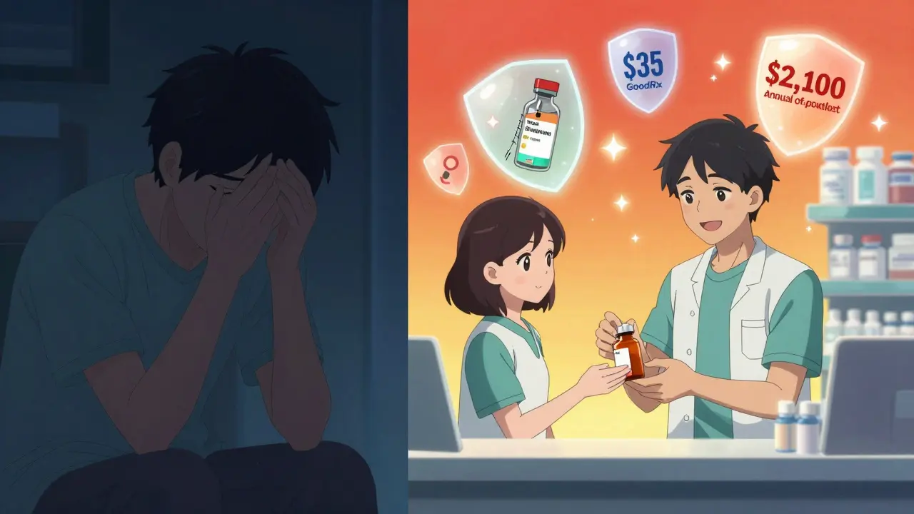 A person transformed from despair to hope after learning about affordable medication options.